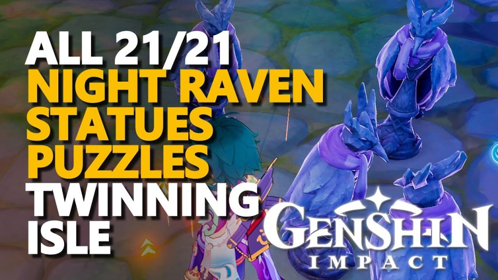 Picture of: All Night Raven Statues Puzzles Genshin Impact Twinning Isle