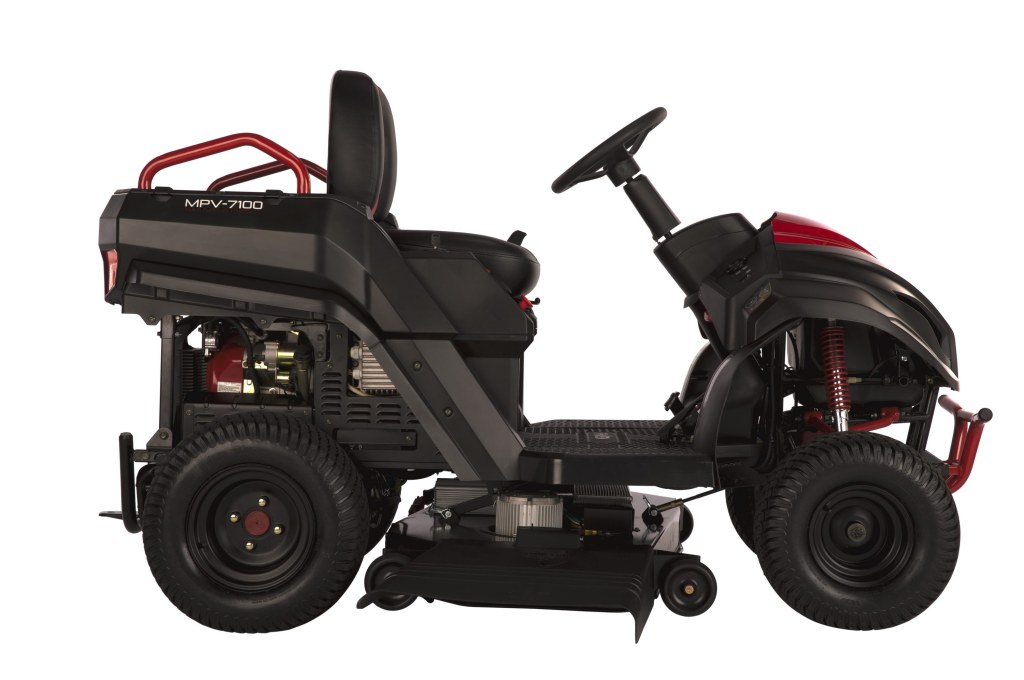 Picture of: Raven -in Hybrid Riding Lawn Mower with Mulching Capability at