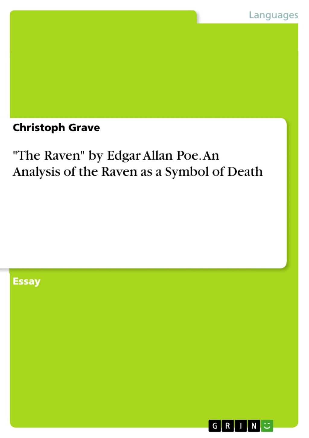 Picture of: The Raven” by Edgar Allan Poe